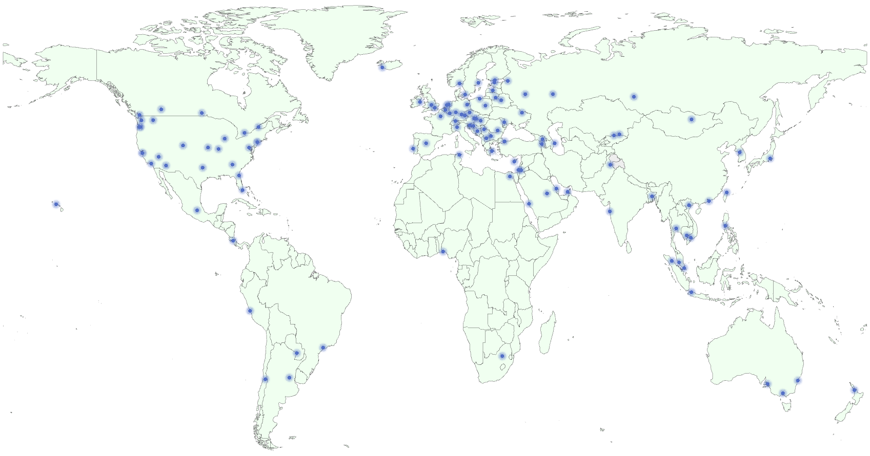 QuickQ 全球服务器分布